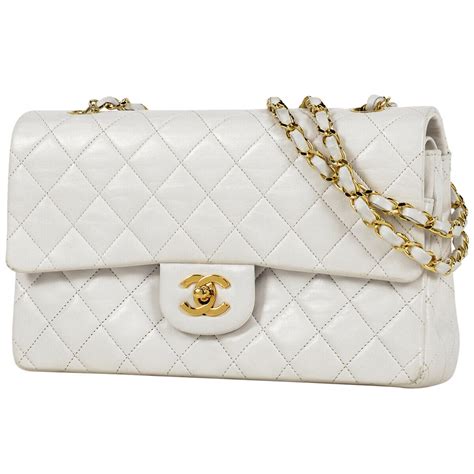 for sale chanel vintage white handbag|Vintage Chanel evening bags.